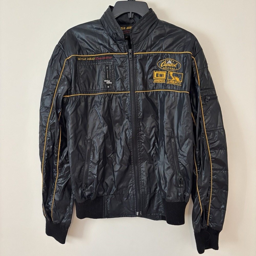 80s Style Auto Racing Medium Jacket Capitol Records EMI Records